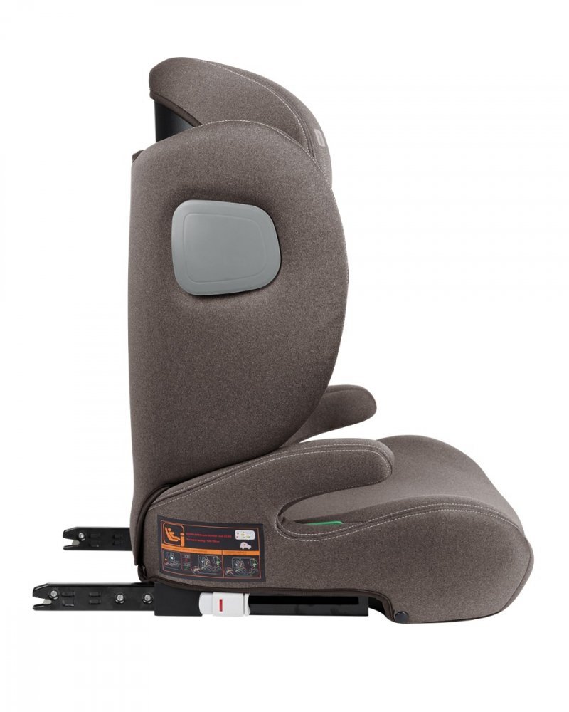 KikkaBoo Scaun auto cu isofix i-Track i-SIZE Brown 100-150 cmtetiera reglabila 12 pozitii cu spuma de memorieprotectie SPSconectori isofix cu afisaj instalare corecta