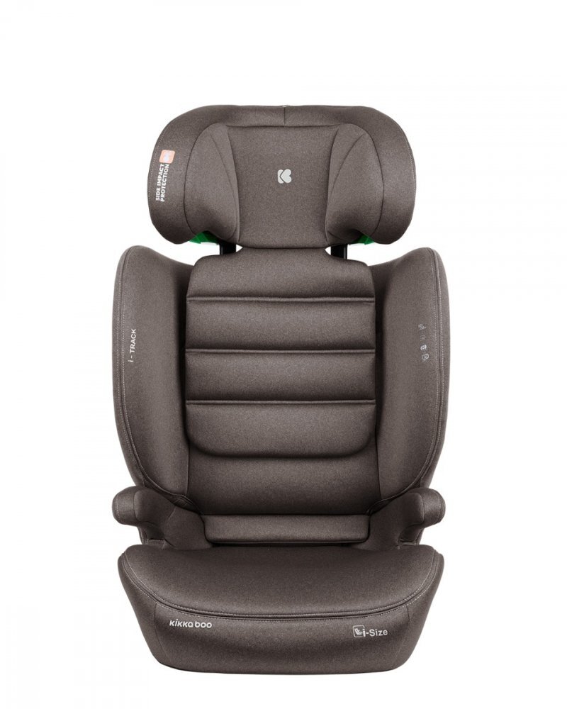 KikkaBoo Scaun auto cu isofix i-Track i-SIZE Brown 100-150 cmtetiera reglabila 12 pozitii cu spuma de memorieprotectie SPSconectori isofix cu afisaj instalare corecta