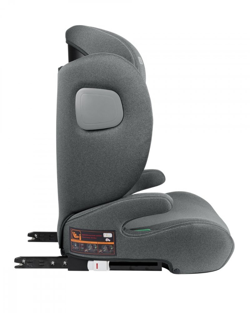 KikkaBoo Scaun auto cu isofix i-Track i-SIZE Dark Grey 100-150 cmtetiera reglabila 12 pozitii cu spuma de memorieprotectie SPSconectori isofix cu afisaj instalare corecta