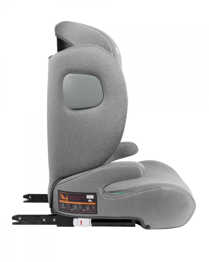 KikkaBoo Scaun auto cu isofix i-Track i-SIZE Light Grey 100-150 cmtetiera reglabila 12 pozitii cu spuma de memorieprotectie SPSconectori isofix cu afisaj instalare corecta