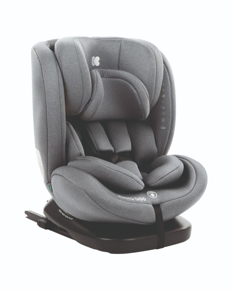 KikkaBoo Scaun auto i-SIZE i-Comfort Dark Grey pentru copii cu inaltimea 40-150 cmfixare cu isofixtetiera reglabila 7 nivelesezut rotativ cu pozitie de somnspatar reglabil 4 pozitiipernuta reductor si husa detasabila