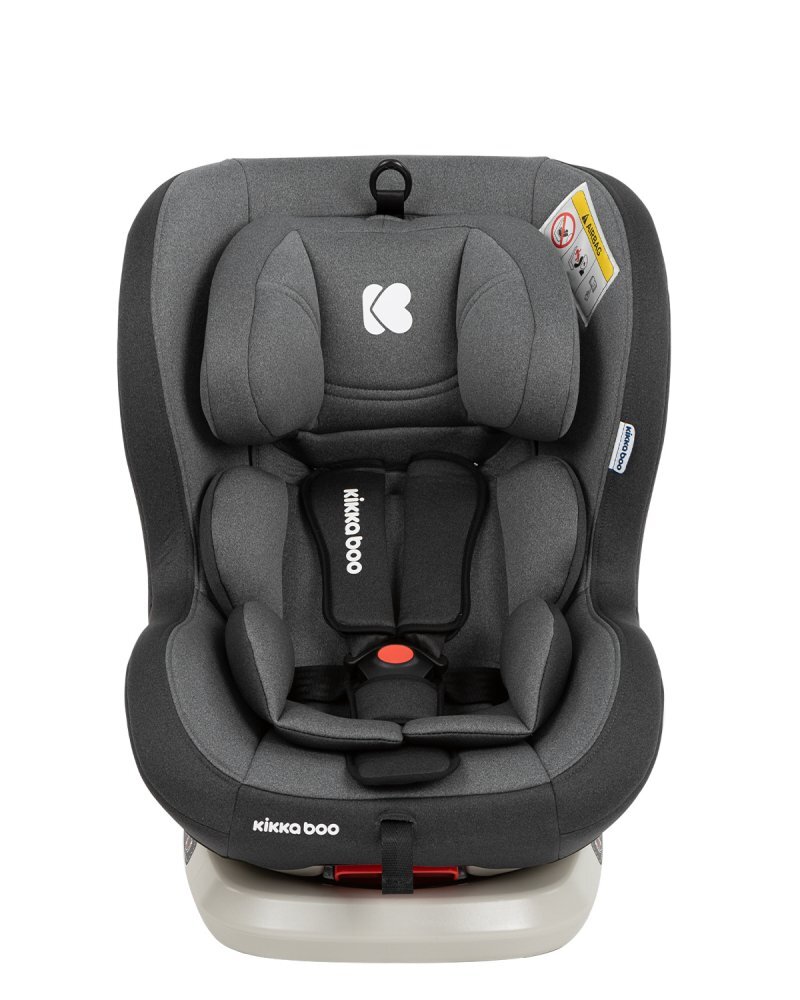 KikkaBoo Scaun auto rotativ cu isofix 0-25 kg Twister Gri
