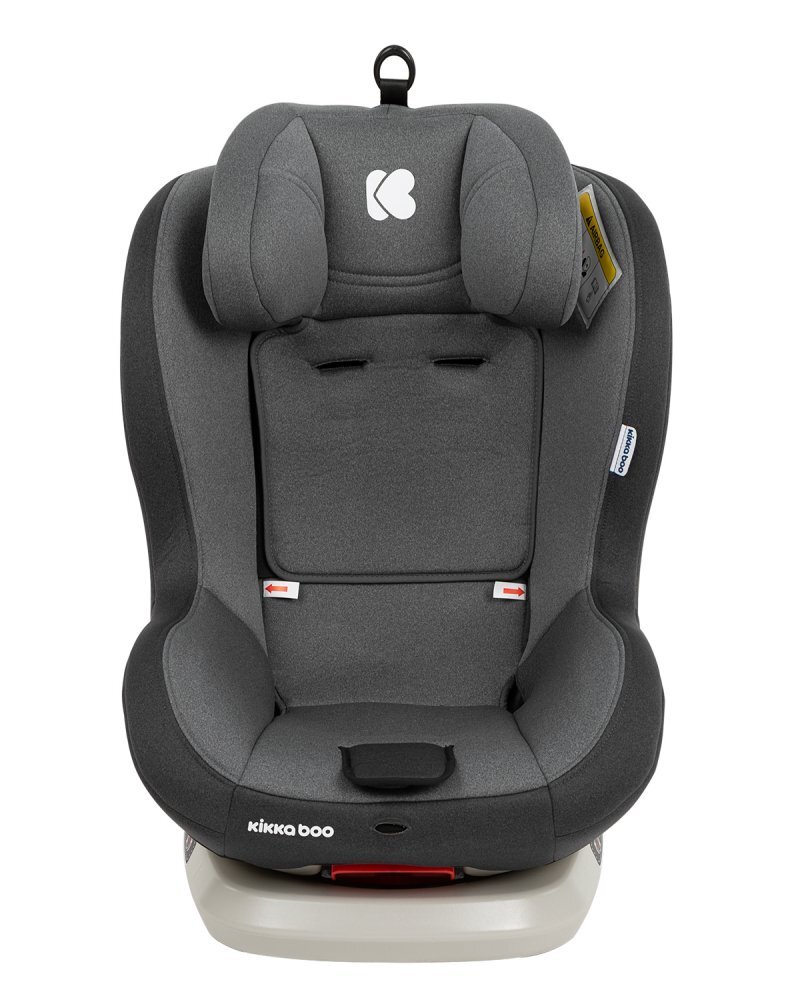 KikkaBoo Scaun auto rotativ cu isofix 0-25 kg Twister Gri