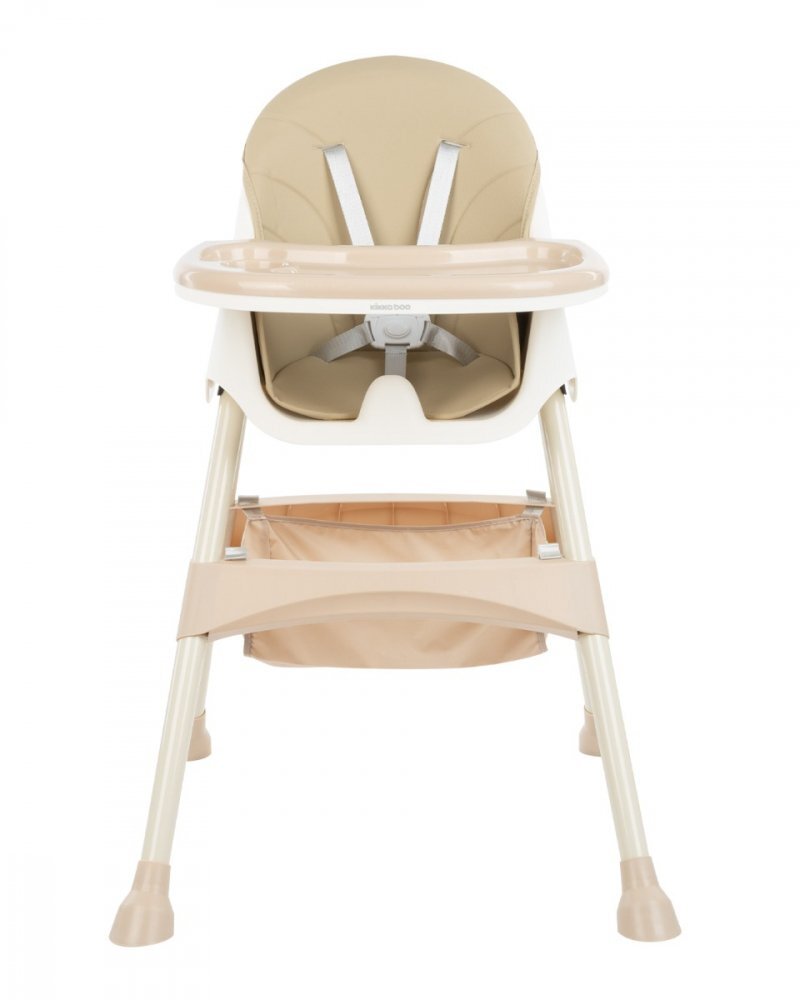 KikkaBoo Scaun de masa 2 in 1 cu picioare pliabile Brie Beige
