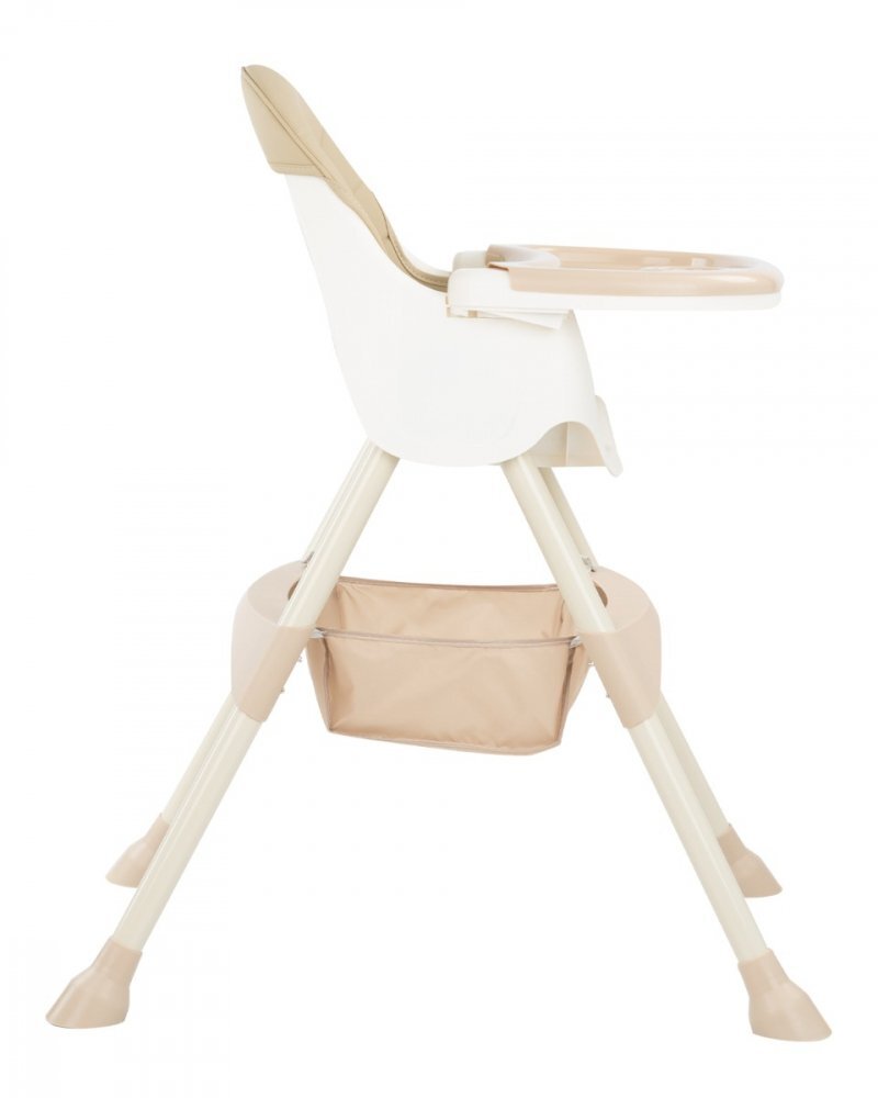 KikkaBoo Scaun de masa 2 in 1 cu picioare pliabile Brie Beige