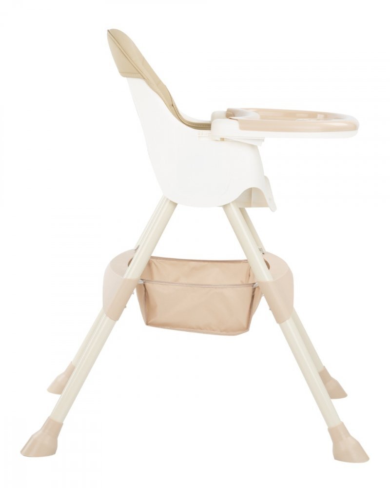 KikkaBoo Scaun de masa 2 in 1 cu picioare pliabile Brie Beige
