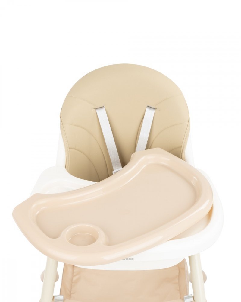 KikkaBoo Scaun de masa 2 in 1 cu picioare pliabile Brie Beige