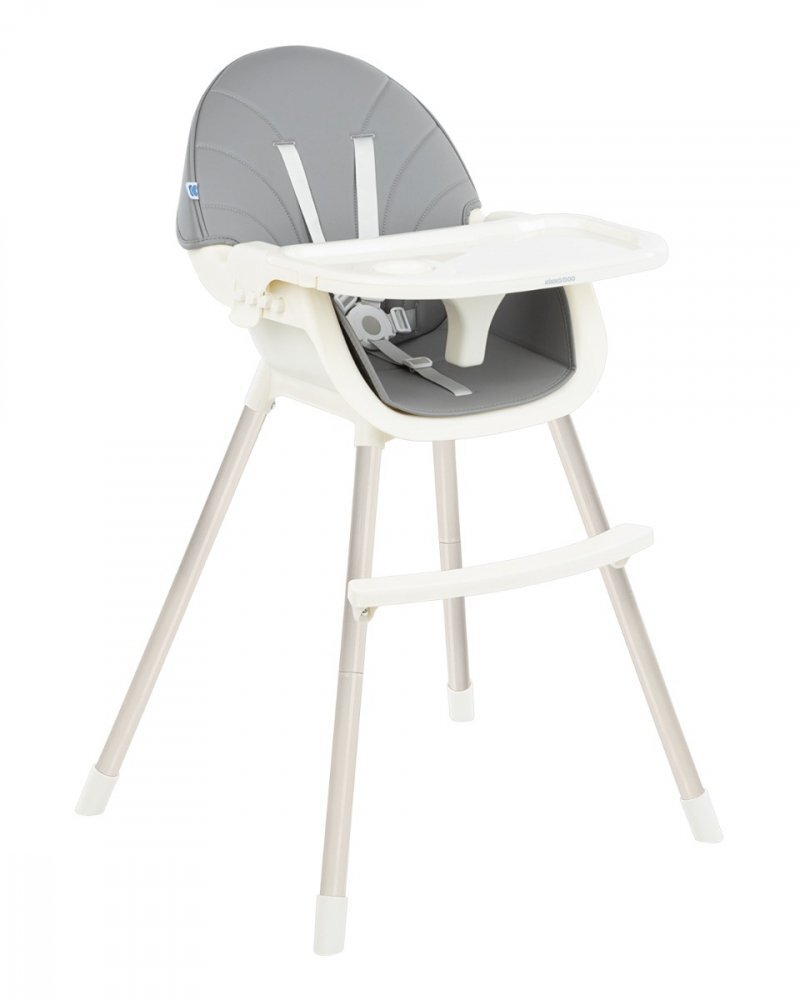 KikkaBoo Scaun de masa 2 in 1 Nutri Steel Grey