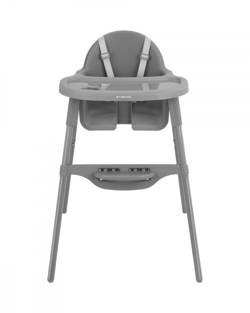 KikkaBoo Scaun de masa pentru copii 2in1 Jammy Greycentura de sigurantamasuta detasabilasuport picioarebaza antiderapantausor de curatatgreutate admisa 15kg Jammy Grey