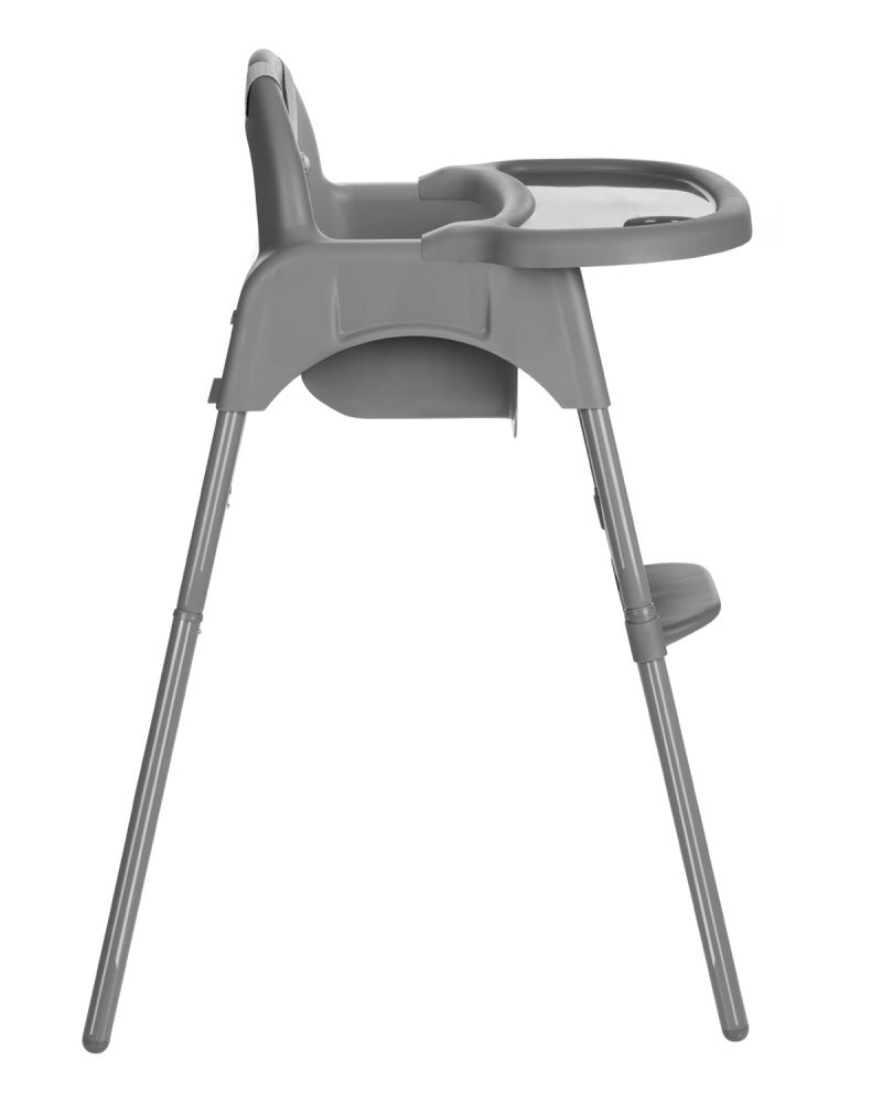 KikkaBoo Scaun de masa pentru copii 2in1 Jammy Greycentura de sigurantamasuta detasabilasuport picioarebaza antiderapantausor de curatatgreutate admisa 15kg Jammy Grey