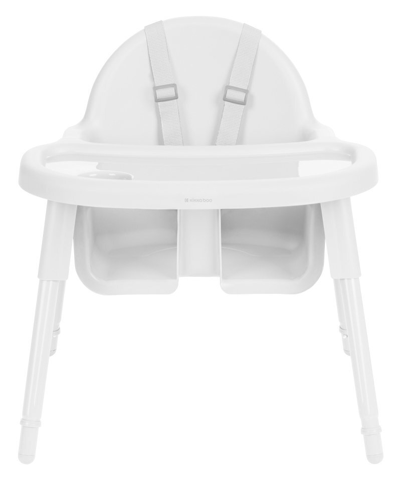 KikkaBoo Scaun de masa pentru copii Jammy White 2in1centura de sigurantamasuta detasabilasuport picioarebaza antiderapantausor de curatatgreutate admisa 15kg