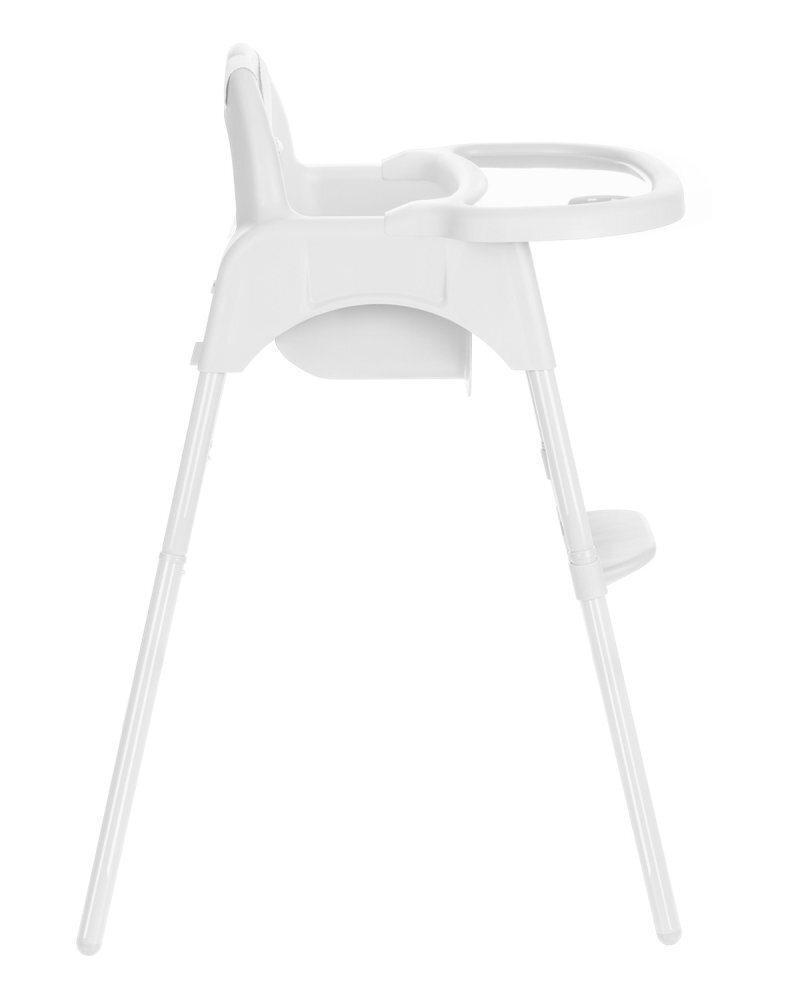 KikkaBoo Scaun de masa pentru copii Jammy White 2in1centura de sigurantamasuta detasabilasuport picioarebaza antiderapantausor de curatatgreutate admisa 15kg