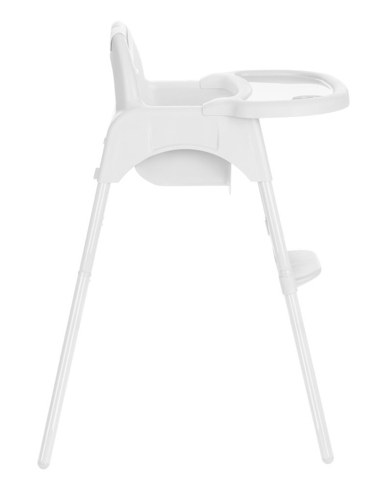 KikkaBoo Scaun de masa pentru copii Jammy White 2in1centura de sigurantamasuta detasabilasuport picioarebaza antiderapantausor de curatatgreutate admisa 15kg