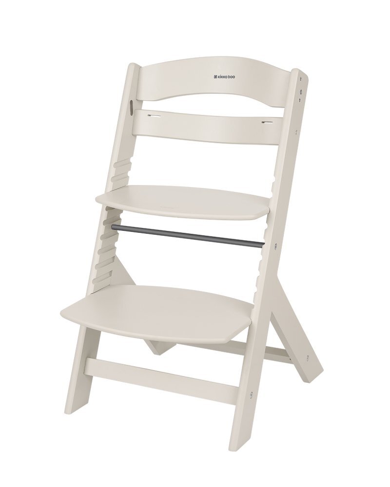 KikkaBoo Scaun de masa pentru copii Nordy Light Beige multifunctional cu structura din lemninaltime reglabila 10 nivelerecomandat pana la 10 ani35 kgcentura de sigurantamasuta detasabila
