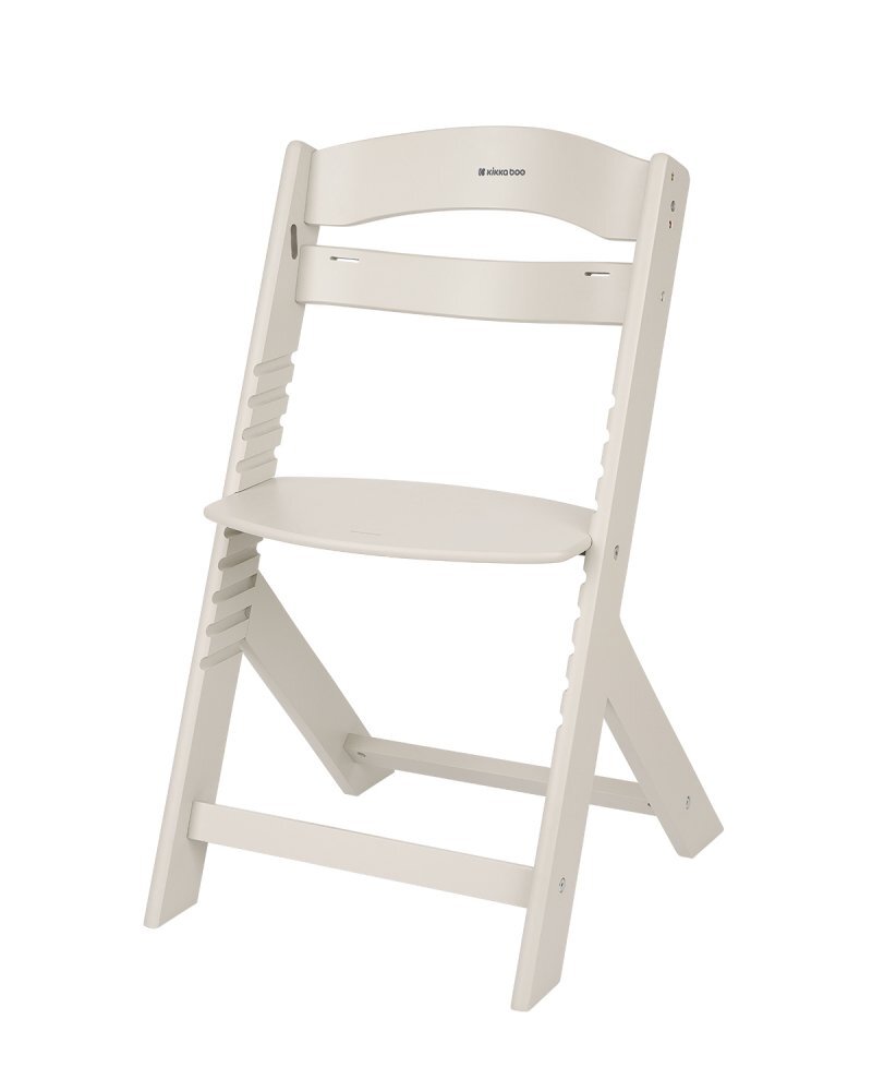 KikkaBoo Scaun de masa pentru copii Nordy Light Beige multifunctional cu structura din lemninaltime reglabila 10 nivelerecomandat pana la 10 ani35 kgcentura de sigurantamasuta detasabila
