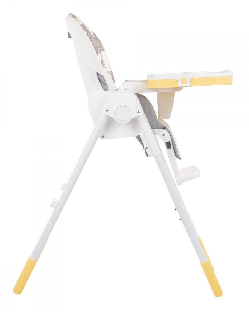 KikkaBoo Scaun de masa Vitto Yellow Sloth cu spatar reglabil7 pozitii inaltimecentura in 5 punctesuport picioarepliabil compact