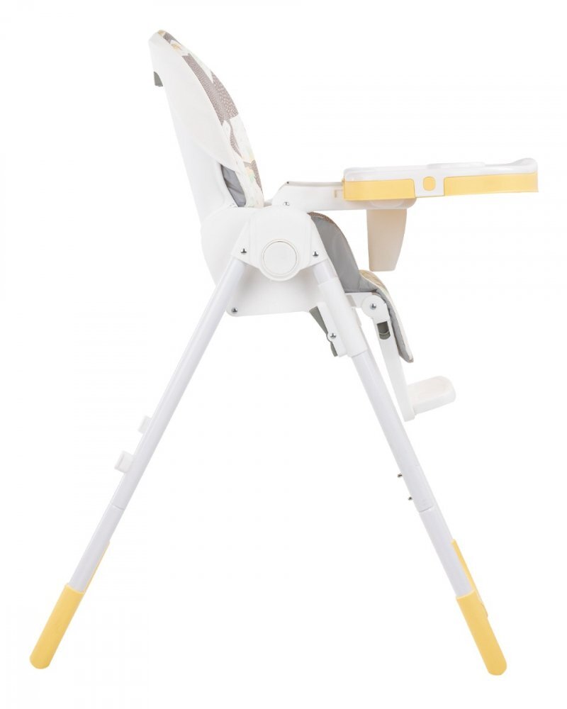 KikkaBoo Scaun de masa Vitto Yellow Sloth cu spatar reglabil7 pozitii inaltimecentura in 5 punctesuport picioarepliabil compact