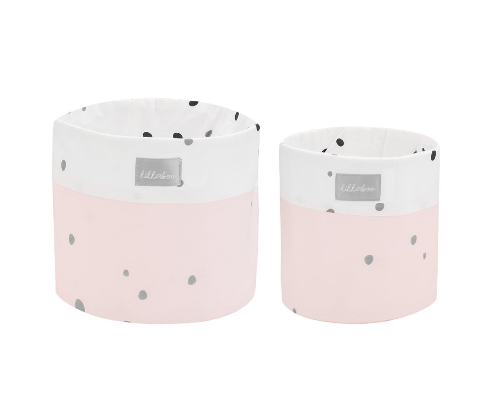 KikkaBoo Set 2 cosuri de depozitare 22cm si 18cm Bear with me Pink