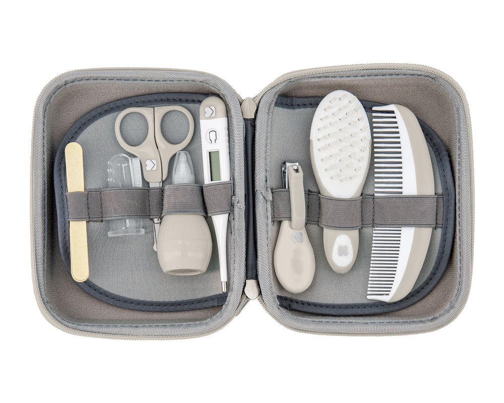 KikkaBoo Set ingrijire bebelusi cu 8 piese Grooming Set Beige
