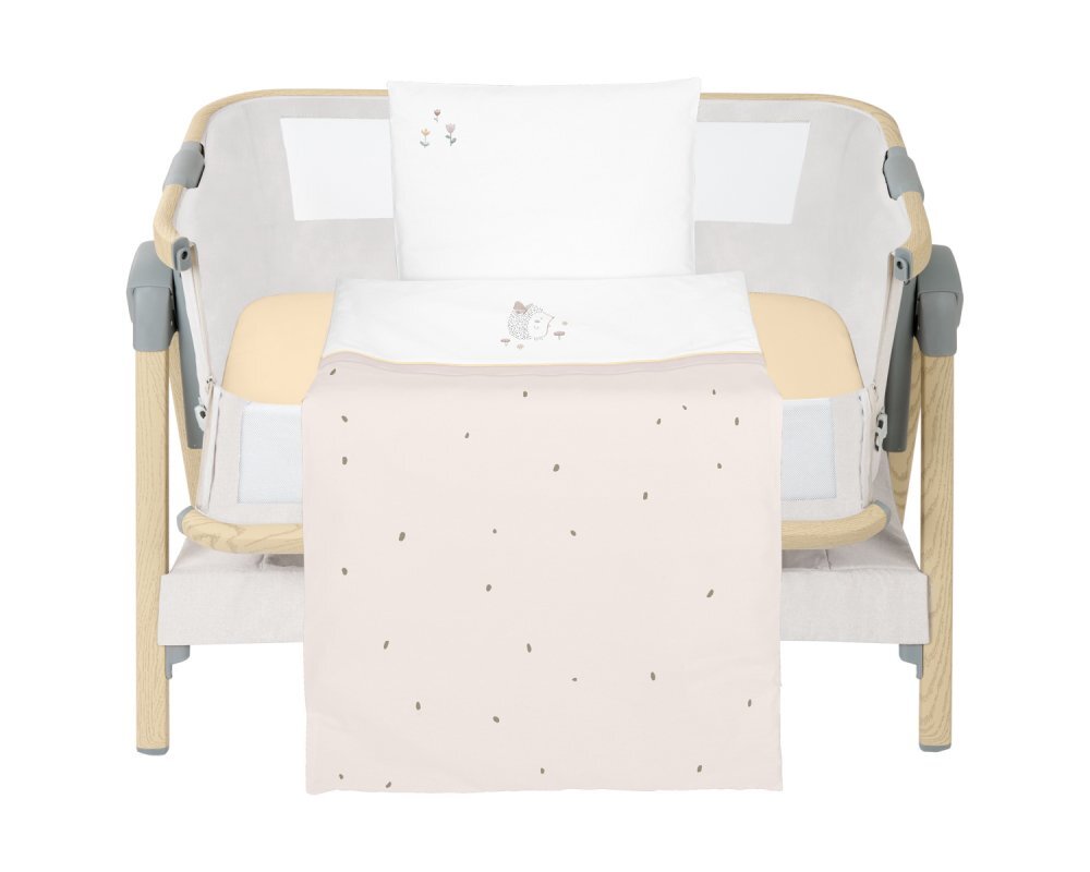 KikkaBoo Set lenjerie 5piese pentru patut 80x50cm Mini cot Hedge-hugs