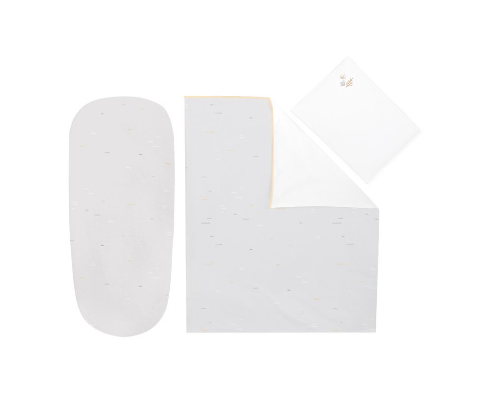KikkaBoo Set lenjerie copii cu 6 piese Seally Me 80x40 cm din bumbac ranforce certificat OEKOTEXcompatibila patut co-sleeper sau landoucontine pernafata de pernacearceafhusa pilotapilotaprotectie impermeabila