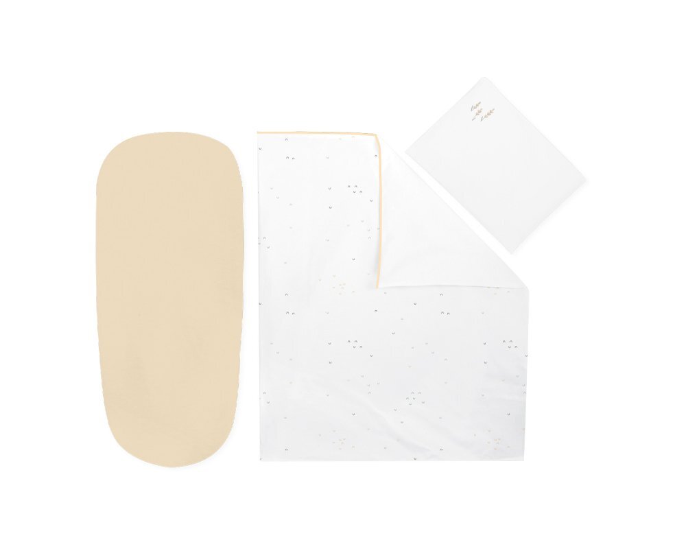 KikkaBoo Set lenjerie copii cu 6 piese Sleepy Sheep 80x40 cm din bumbac ranforce certificat OEKOTEXcompatibila patut co-sleeper sau landoucontine pernafata de pernacearceafhusa pilotapilotaprotectie impermeabila