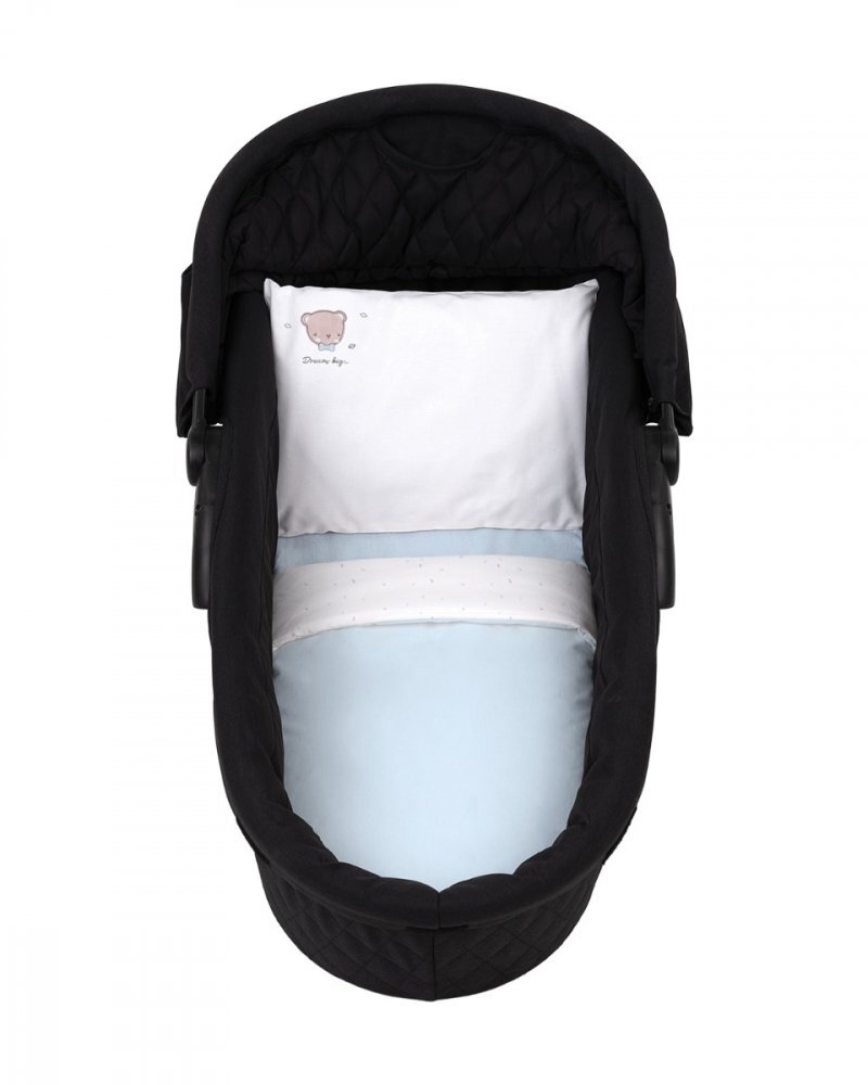 KikkaBoo Set lenjerie cu 6 piese pentru landou sau patut co-sleeper Dream Big Blue