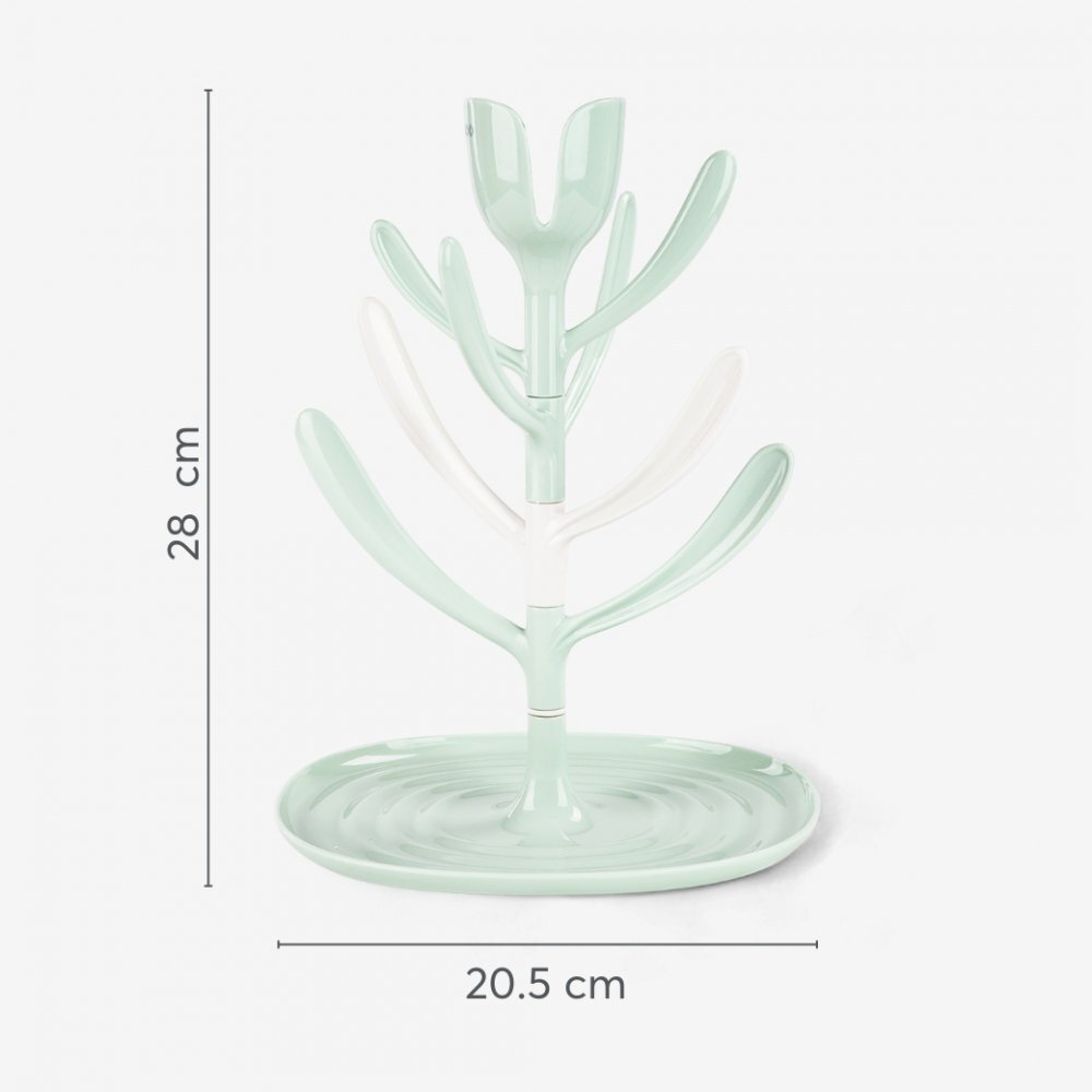 KikkaBoo Suport pentru uscat biberoane Tulip Greycapacitate pana la 8 biberoanedin plastic nontoxic fara BPA