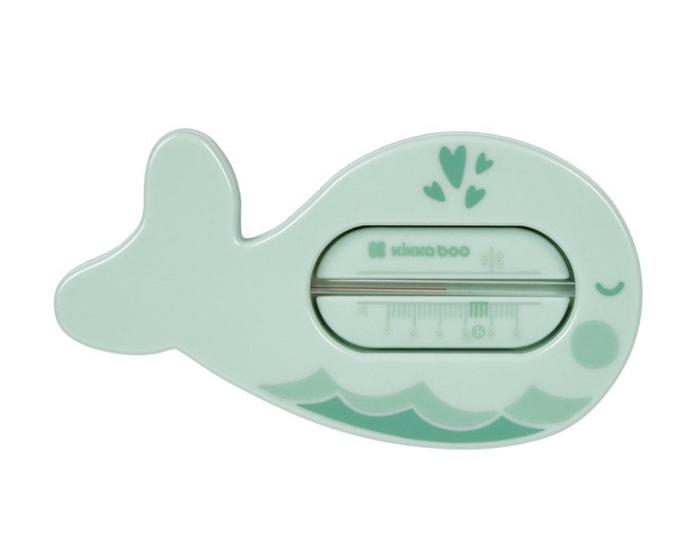 KikkaBoo Termometru de baie si camera Whale Verde