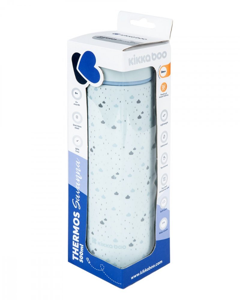KikkaBoo Termos 500ml Savanna Blue