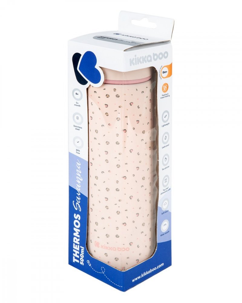 KikkaBoo Termos 500ml Savanna Pink