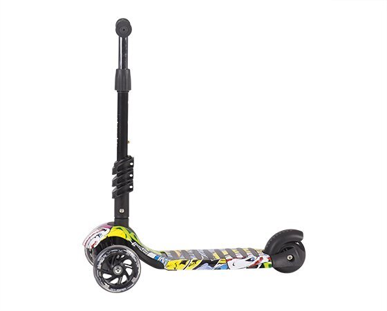 KikkaBoo Trotineta evolutiva Scooter 3 in 1 Ride and Skate Train cu roti luminoaseghidon si scaun reglabilerulmenti ABEC-7recomandata de la 18 luni