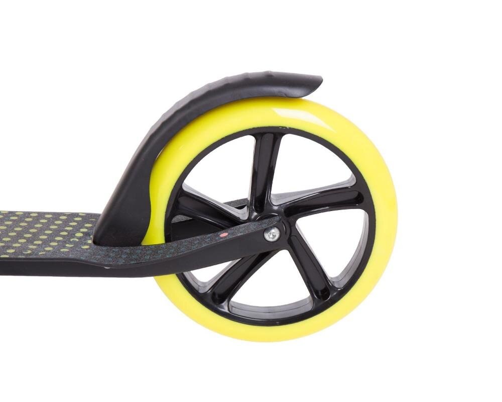 KikkaBoo Trotineta pliabila Makani Dusty Yellow cu sistem de plierecric inclusbaza antiderapantaroti PUmaner reglabilgreutate admisa 100 kg