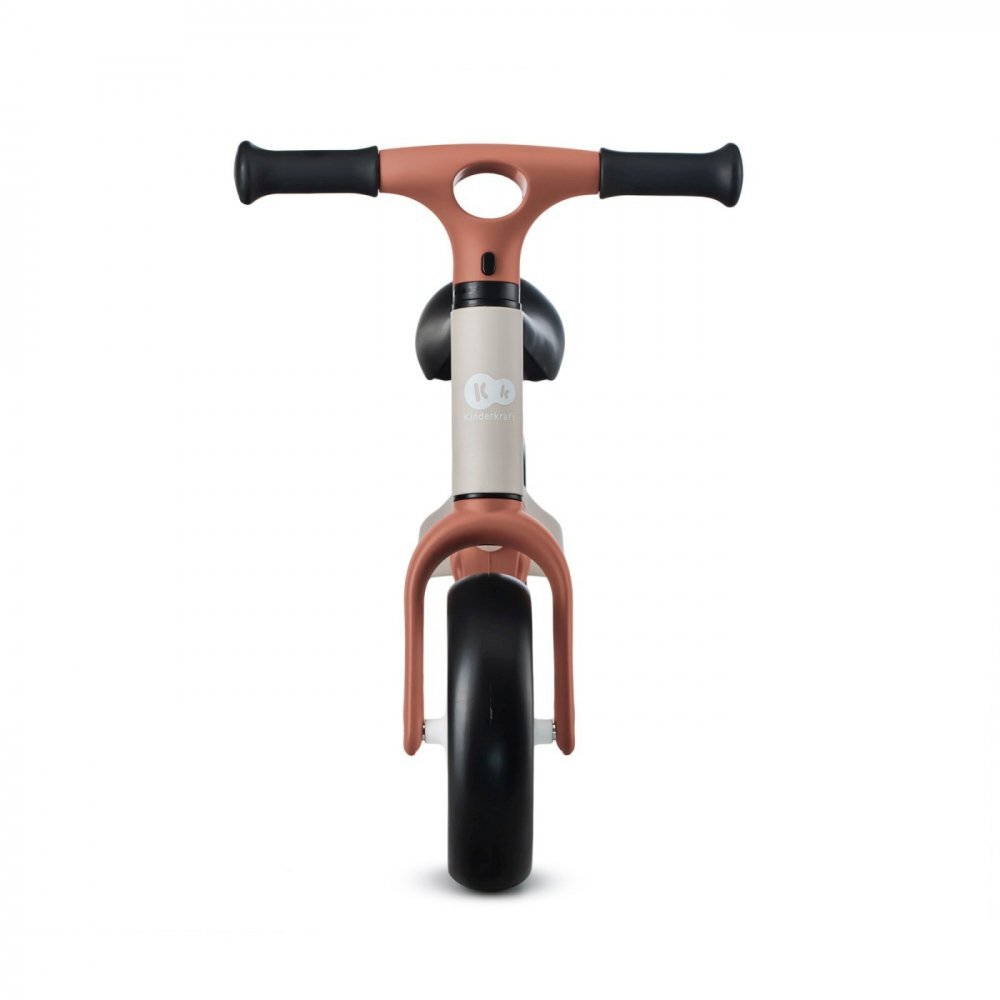 KINDERKRAFT Bicicleta copii fara pedale Tove desert beige 8 inch roti spuma EVA scaun reglabil 31-345 cm greutate redusa manere de transport Unghi de viraj limitat varsta 2-4 ani