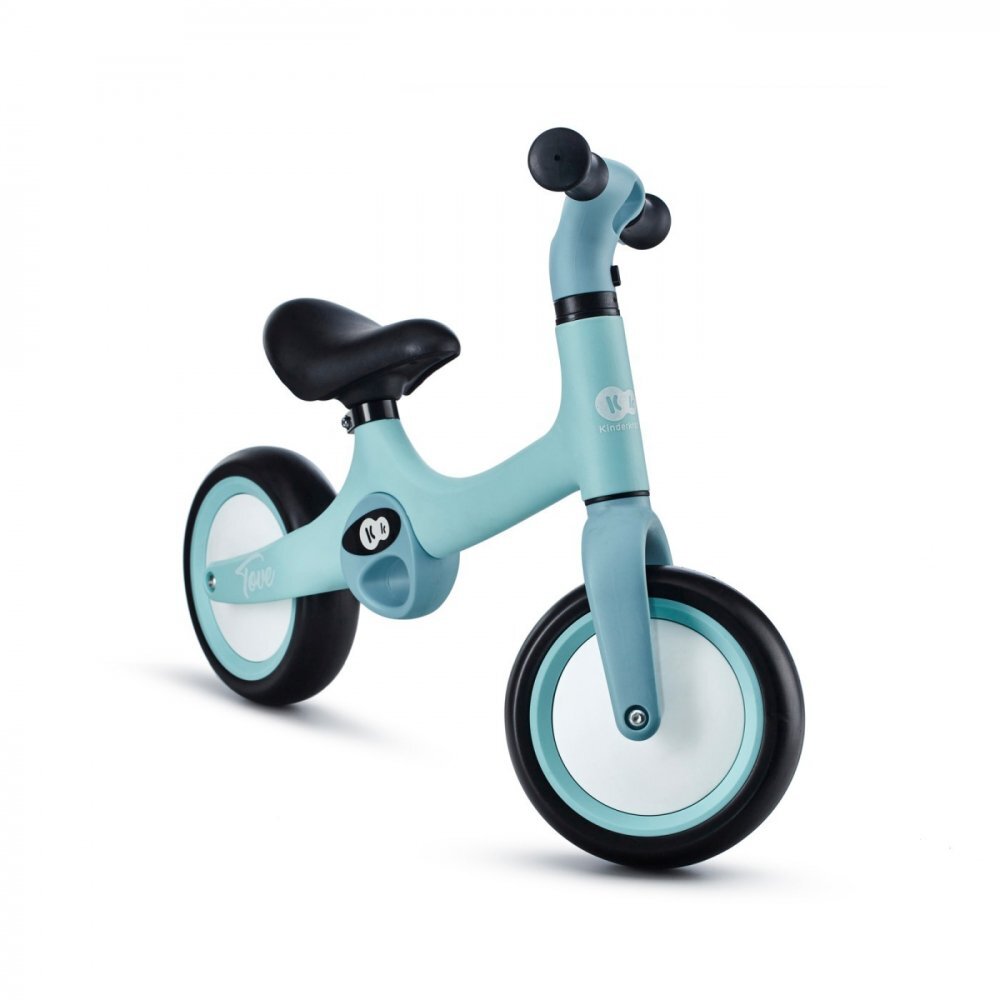 KINDERKRAFT Bicicleta copii fara pedale Tove summer mint 8 inch roti spuma EVA scaun reglabil 31-345 cm greutate redusa manere de transport Unghi de viraj limitat varsta 2-4 ani