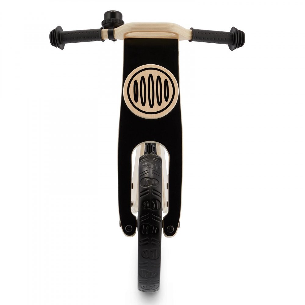 KINDERKRAFT Bicicleta de echilibru din lemn Uniq Natural cu scaun moale reglabil roti din spuma EVA maner pentru transport pana la 35 kg
