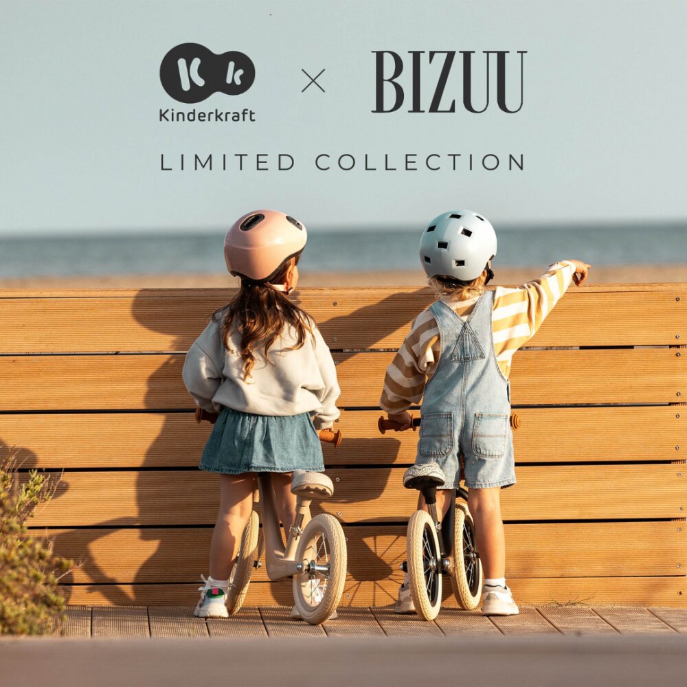 KINDERKRAFT Bicicleta de echilibru Rapid 2 Bizuu Beige cadru din aliaj de magneziu scaun reglabil clopotel si cos pentru jucarii