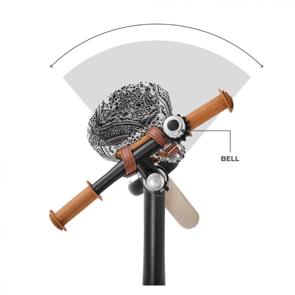 KINDERKRAFT Bicicleta de echilibru Rapid 2 Bizuu Black cadru din aliaj de magneziu scaun reglabil clopotel si cos pentru jucarii