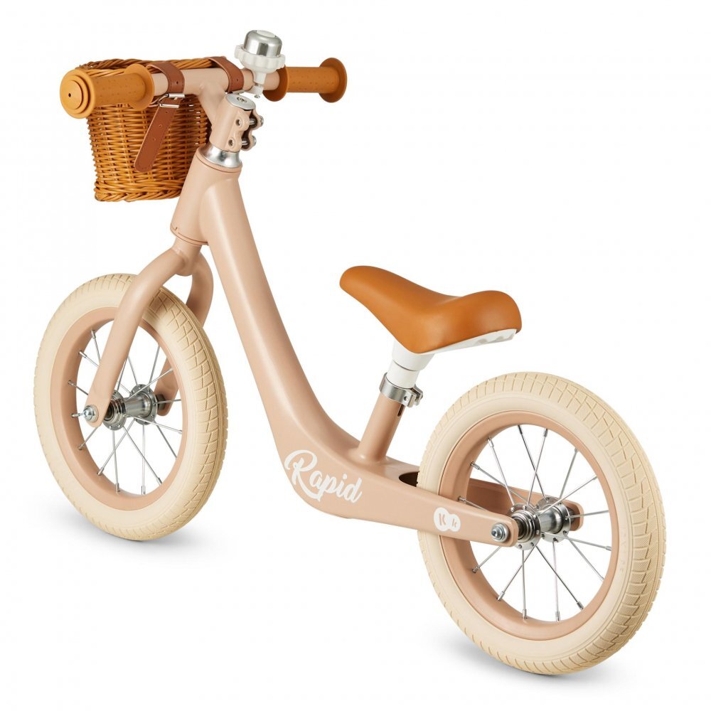 KINDERKRAFT Bicicleta de echilibru Rapid 2 Pink cadru din aliaj de magneziu scaun reglabil clopotel si cos pentru jucarii