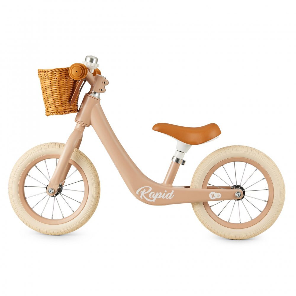 KINDERKRAFT Bicicleta de echilibru Rapid 2 Pink cadru din aliaj de magneziu scaun reglabil clopotel si cos pentru jucarii