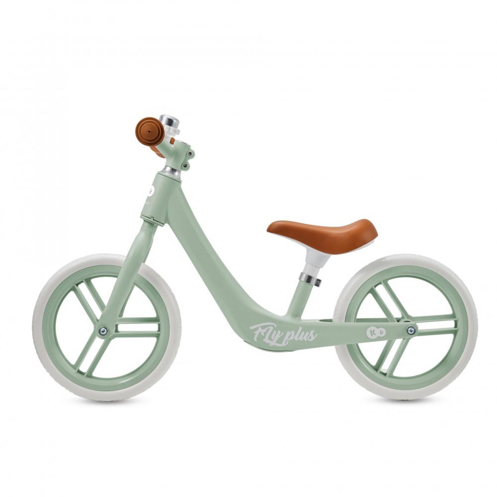KINDERKRAFT Bicicleta fara pedale Fly Plus Fresh Mint cu scaun reglabil pe inaltime cadru usor din magneziu roti din spuma Eva sarcina maxima 35 kg