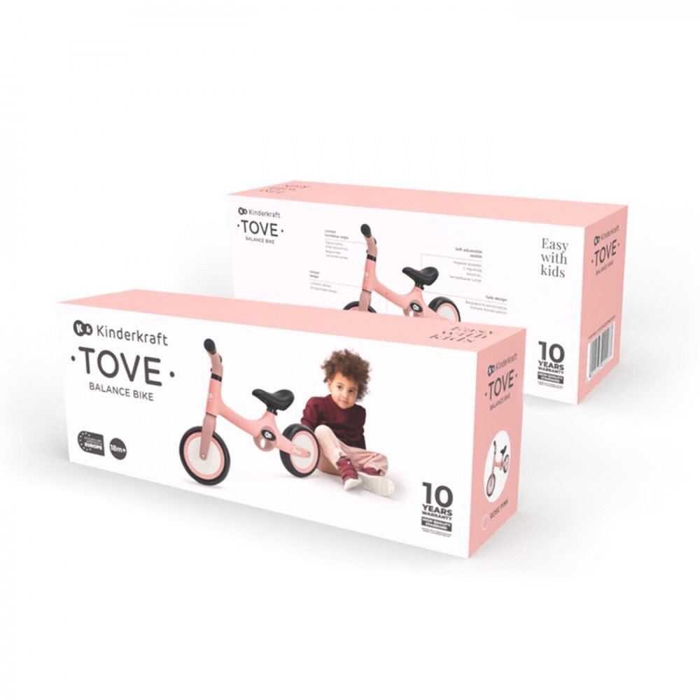 KINDERKRAFT Bicicleta fara pedale Tove roz