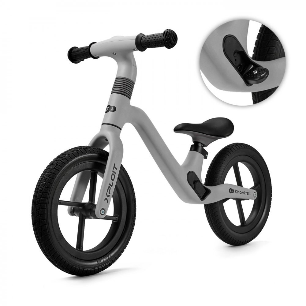 KINDERKRAFT Bicicleta fara pedale Xploit Moonstone Silver