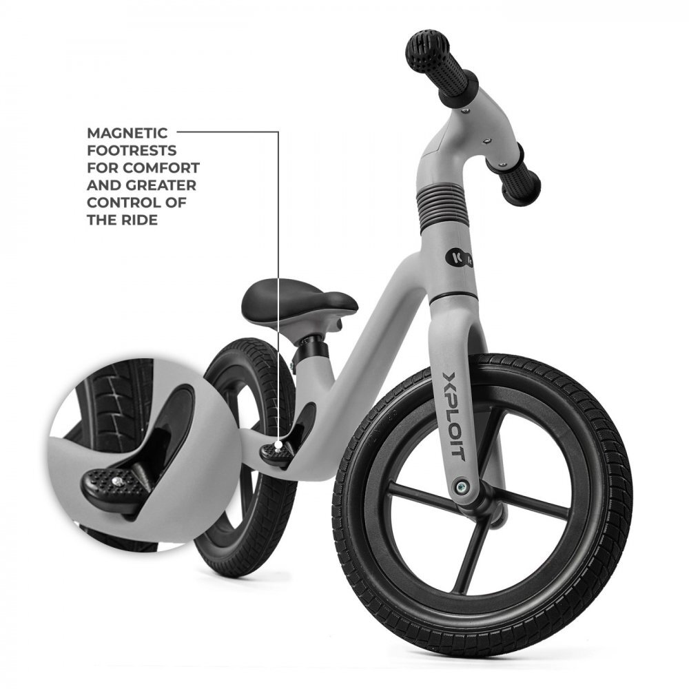 KINDERKRAFT Bicicleta fara pedale Xploit Moonstone Silver