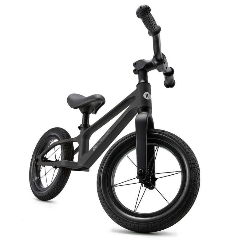 KINDERKRAFT Bicicleta pentru copii Eter Black fara pedale roti 12 inch scaun ergonomic reglabil greutate admisa 35 kg