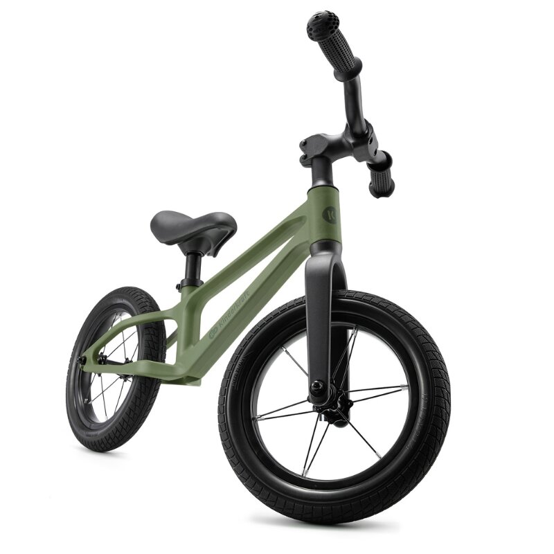 KINDERKRAFT Bicicleta pentru copii Eter Green fara pedale roti 12 inch scaun ergonomic reglabil greutate admisa 35 kg