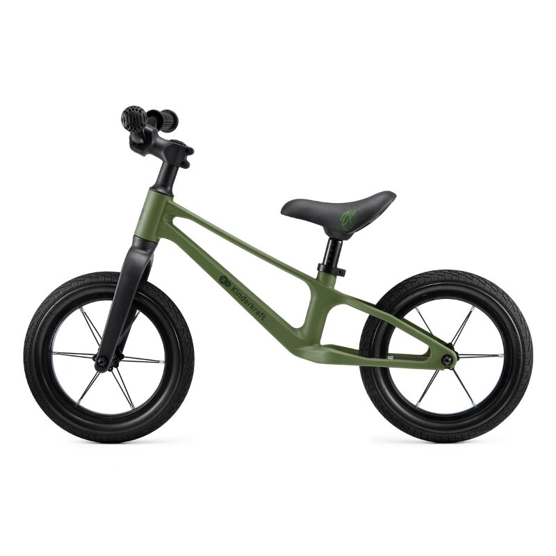 KINDERKRAFT Bicicleta pentru copii Eter Green fara pedale roti 12 inch scaun ergonomic reglabil greutate admisa 35 kg