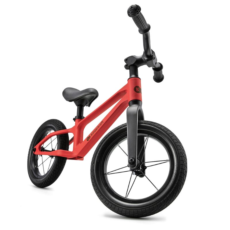 KINDERKRAFT Bicicleta pentru copii Eter Red fara pedale roti 12 inch scaun ergonomic reglabil greutate admisa 35 kg