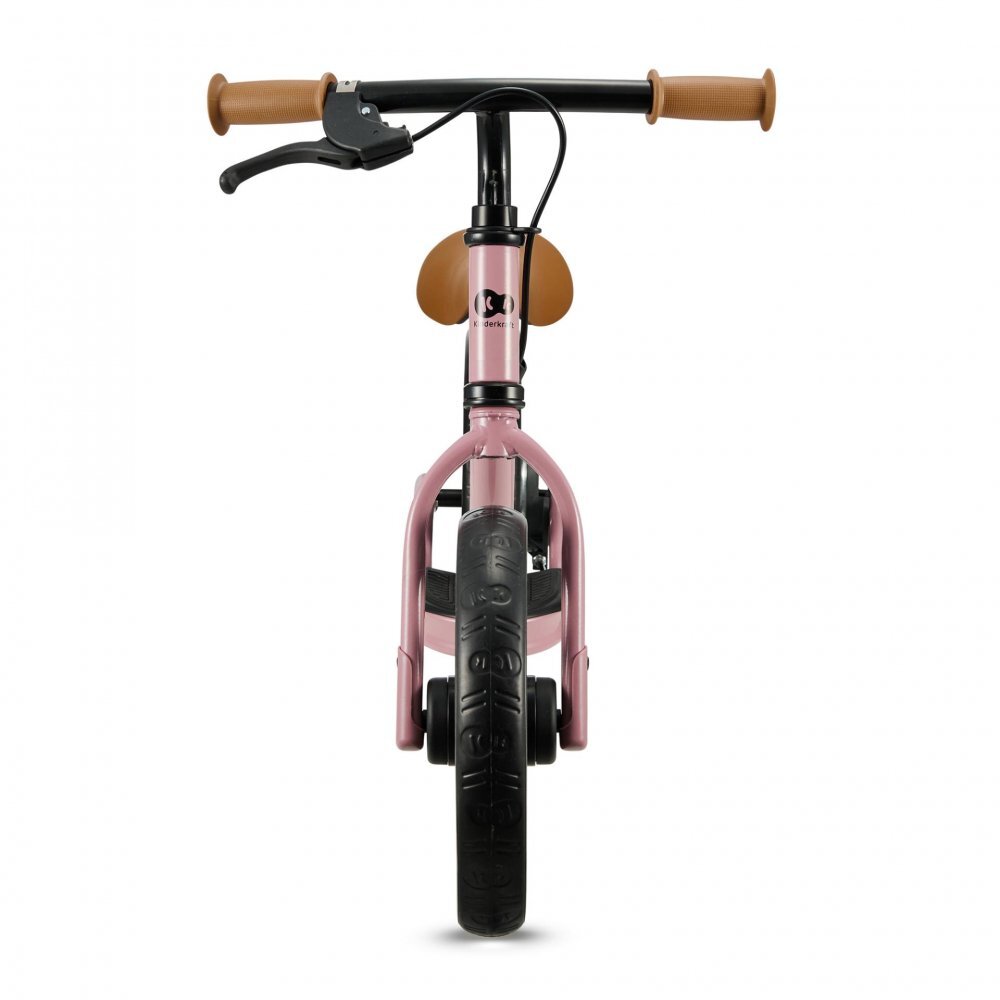 KINDERKRAFT Bicicleta pentru copii Space Dark Pink fara pedale cu suport picioare frana de mana greutate admisa 35 kg