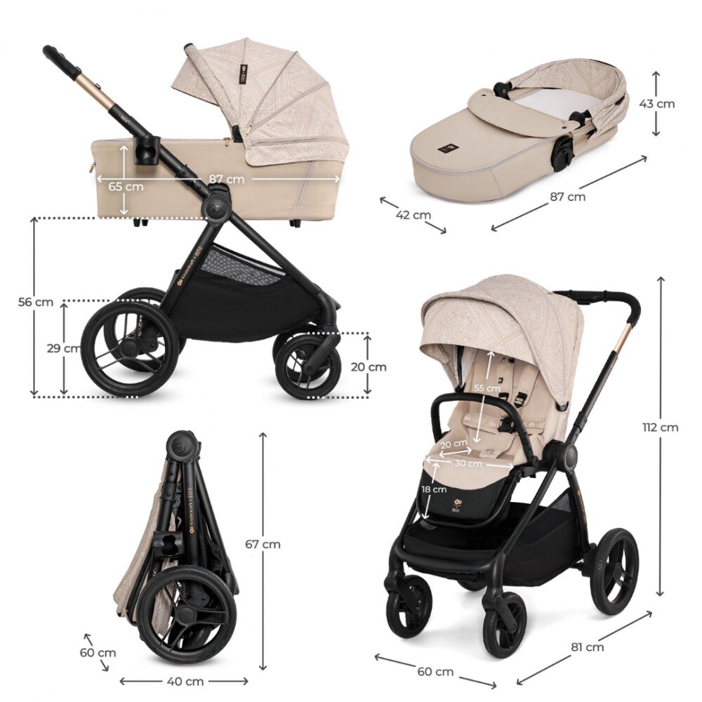 KINDERKRAFT Carucior 2 in 1 Nea 2.0 Bizuu Whisper Dune